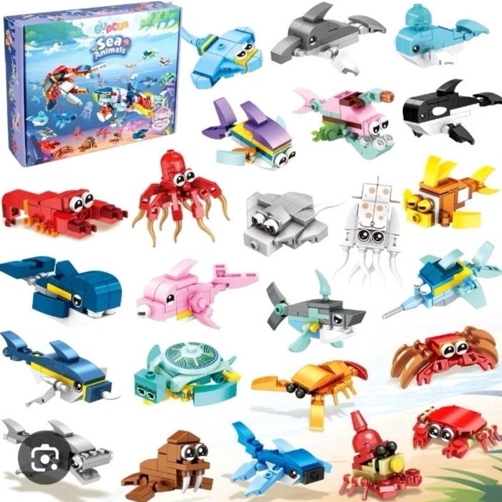 Sea Animal Building Blocks
24 Small or Two Large
Ages 6-12
New in Box